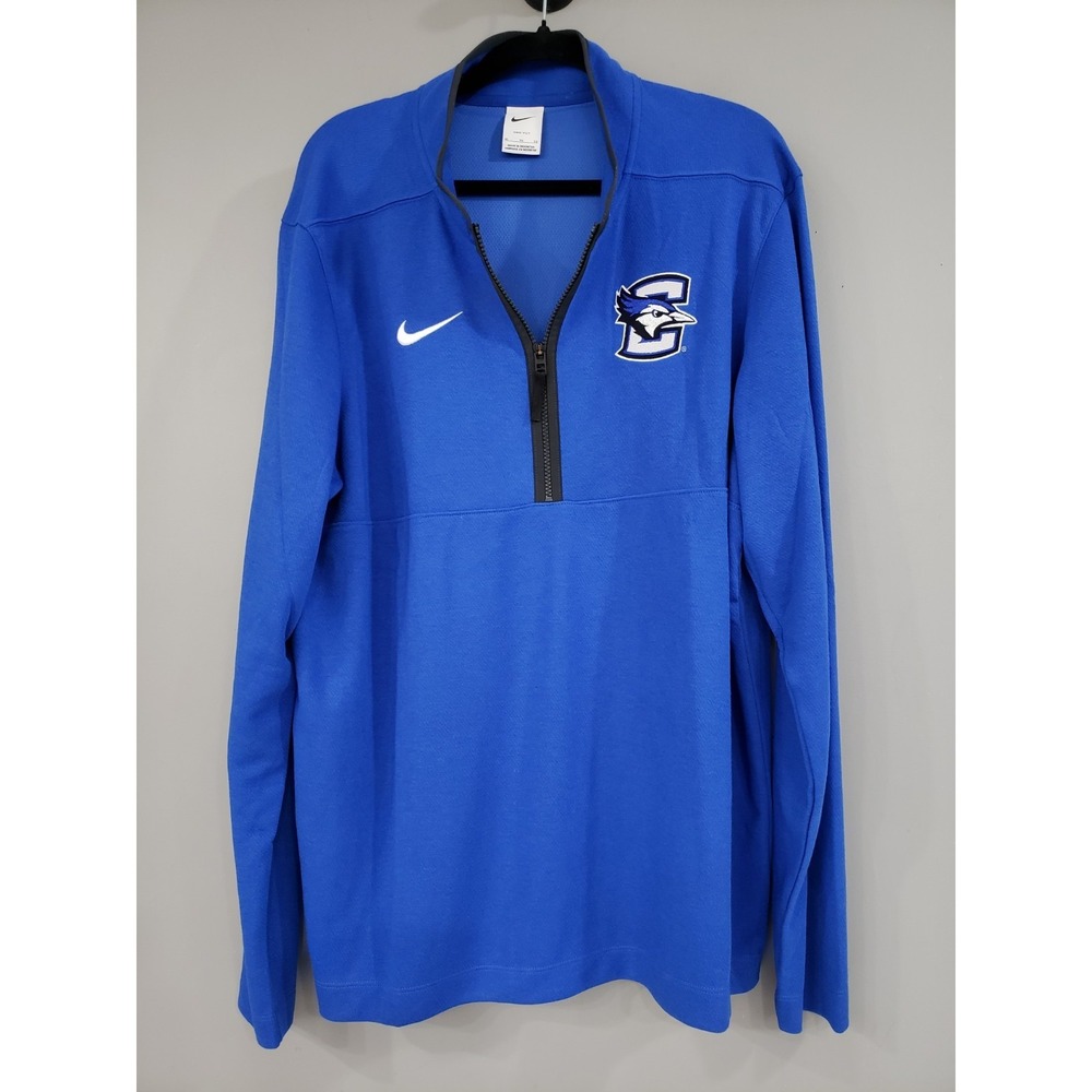 NWOT MENSâ XL CREIGHTON BLUEJAYS NCAA mens quarter zip pullover Shirt basketball